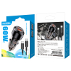 Ładowarka Samochodowa.Kakusiga KSC-1176 USB + PD 60W Kabel 2x Typ-C CZARNA